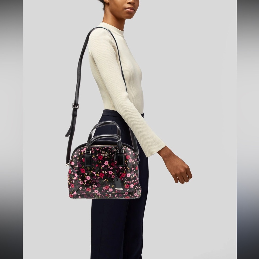 Kate spade Cameron Street Hobo Floral Lottie Black Multi Color
